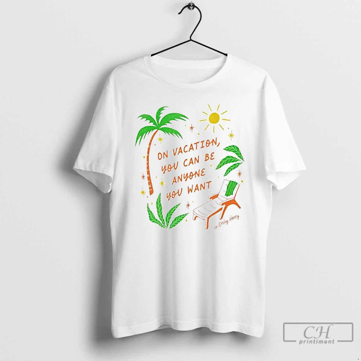 Premium On Vacation You Can Be Anyone You Want Ornaments T-Shirts, Hoodie, Sweatshirt | PopFlextees.com