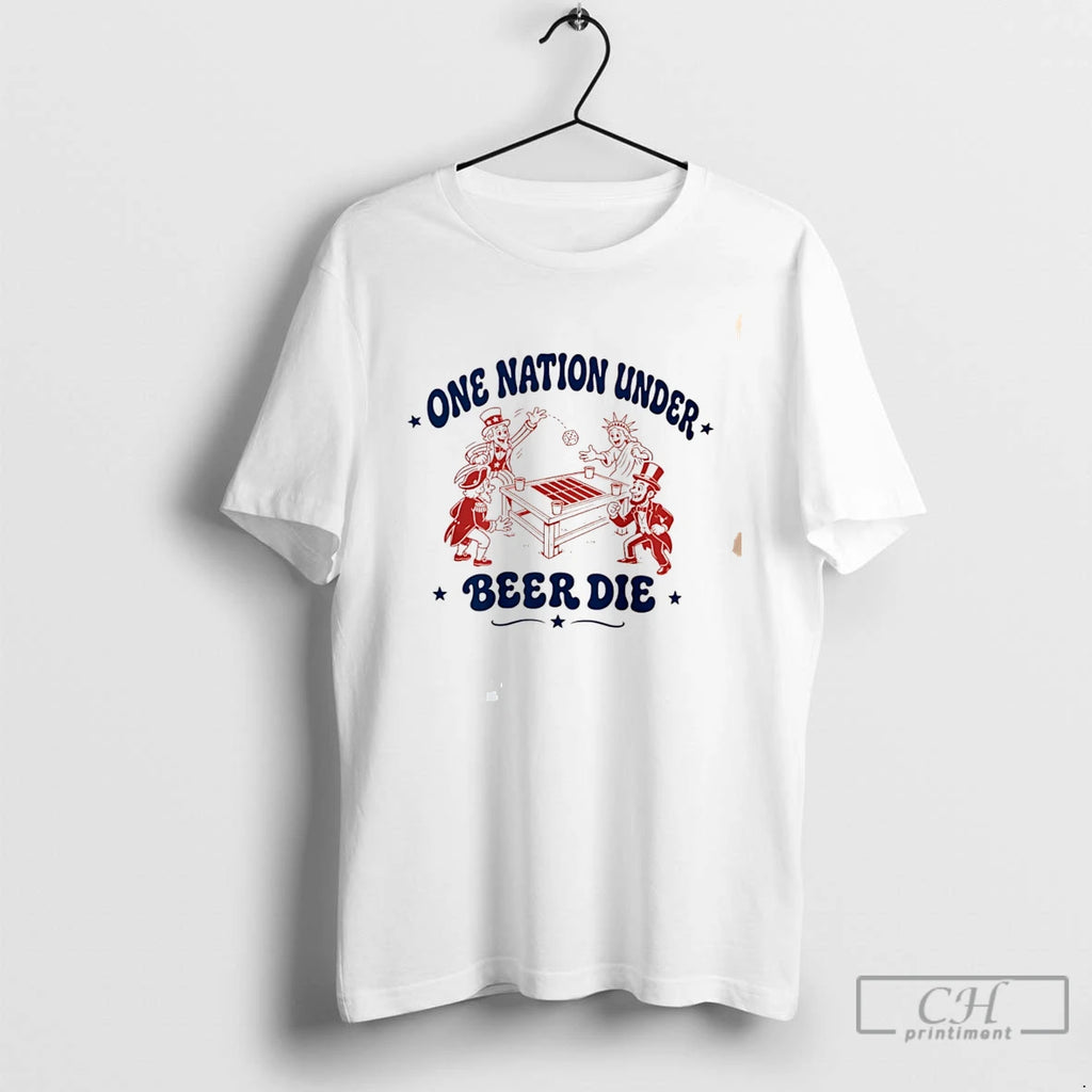 Premium One Nation Under Beer Die Tee