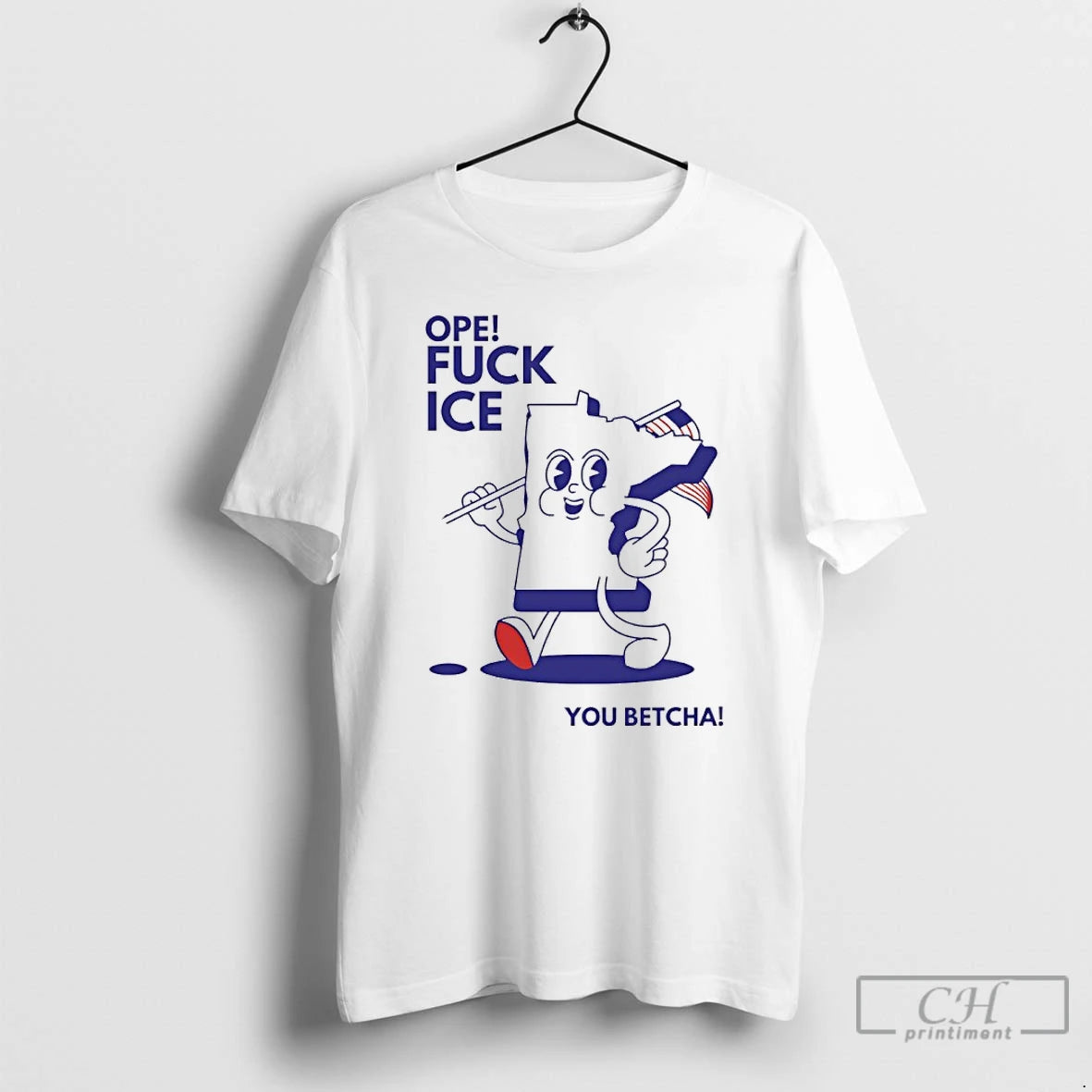 Premium Open Fuck Ice You Betcha Minnesota Map T-Shirts, Hoodie, Sweatshirt | PopFlextees.com
