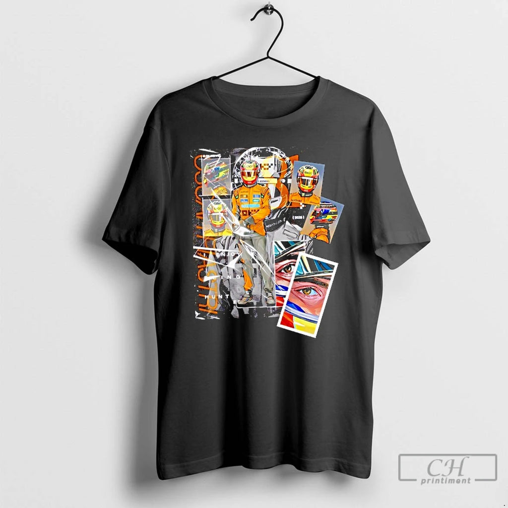 Premium Oscar Piastri Mclaren F1 2026 Racing I Enjoy Being Hunted T-Shirts, Hoodie, Sweatshirt | PopFlextees.com