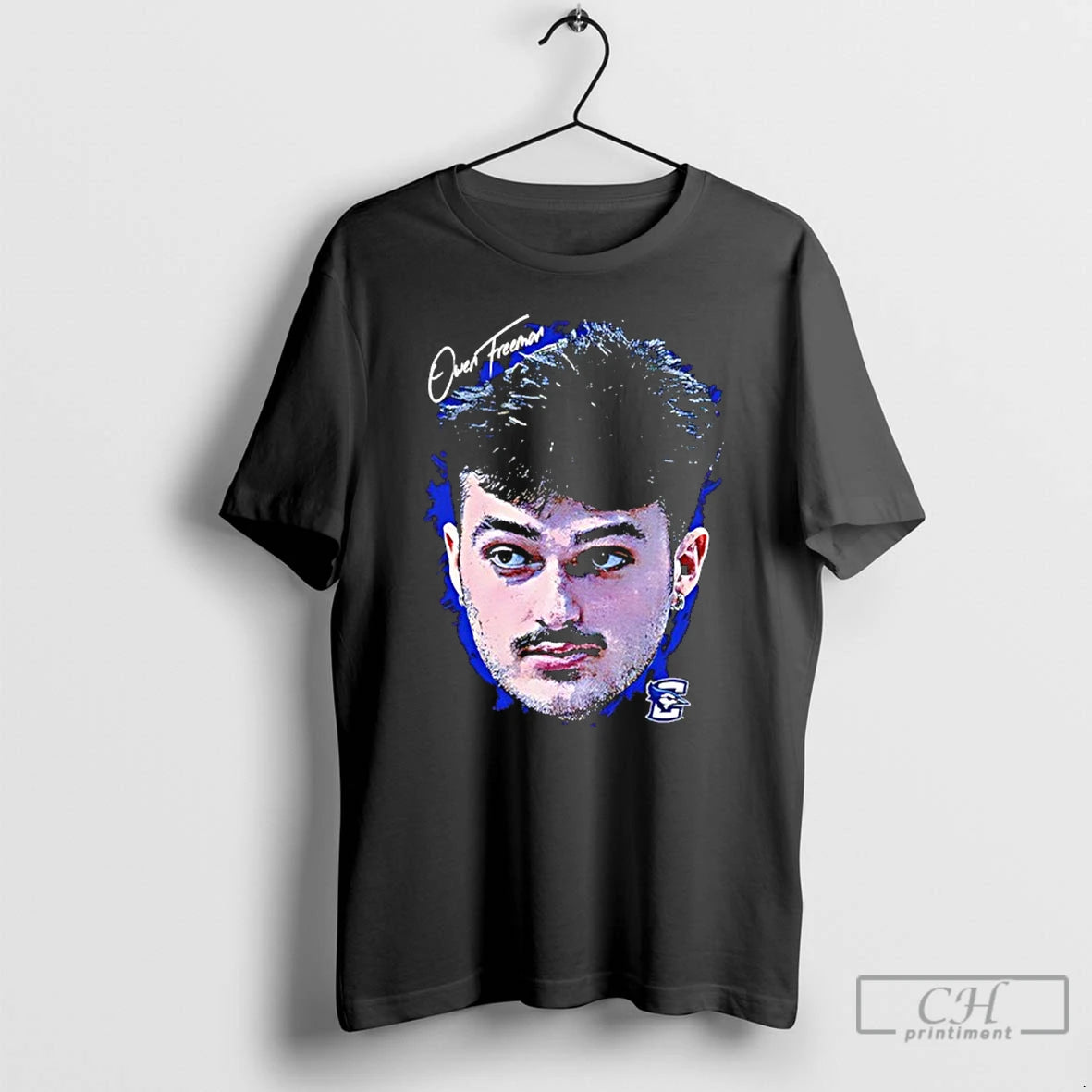 Premium Owen Freeman Creighton Basketball Game Face T-Shirts, Hoodie, Sweatshirt | PopFlextees.com