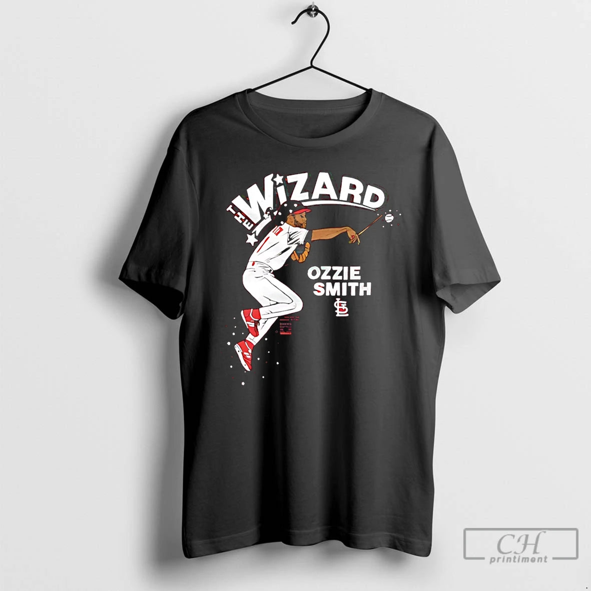 Premium Ozzie Smith The Wizard St Louis Superstar Caricature T-Shirts, Hoodie, Sweatshirt | PopFlextees.com