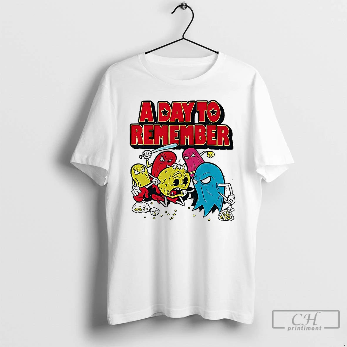 Premium Pac Man A Day To Remember Cartoon T-Shirts, Hoodie, Sweatshirt | PopFlextees.com