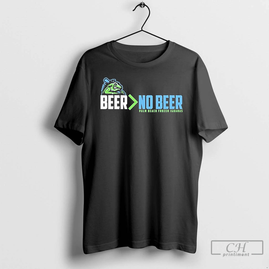 Premium Palm Beach Frozen Iguanas Beer More Than No Beer T-Shirts, Hoodie, Sweatshirt | PopFlextees.com
