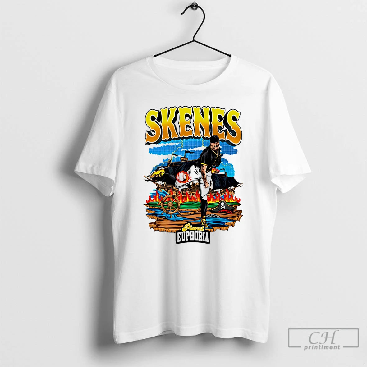 Premium Paul Skenes Pittsburgh Pirates Hand Drawn Artwork T-Shirts, Hoodie, Sweatshirt | PopFlextees.com