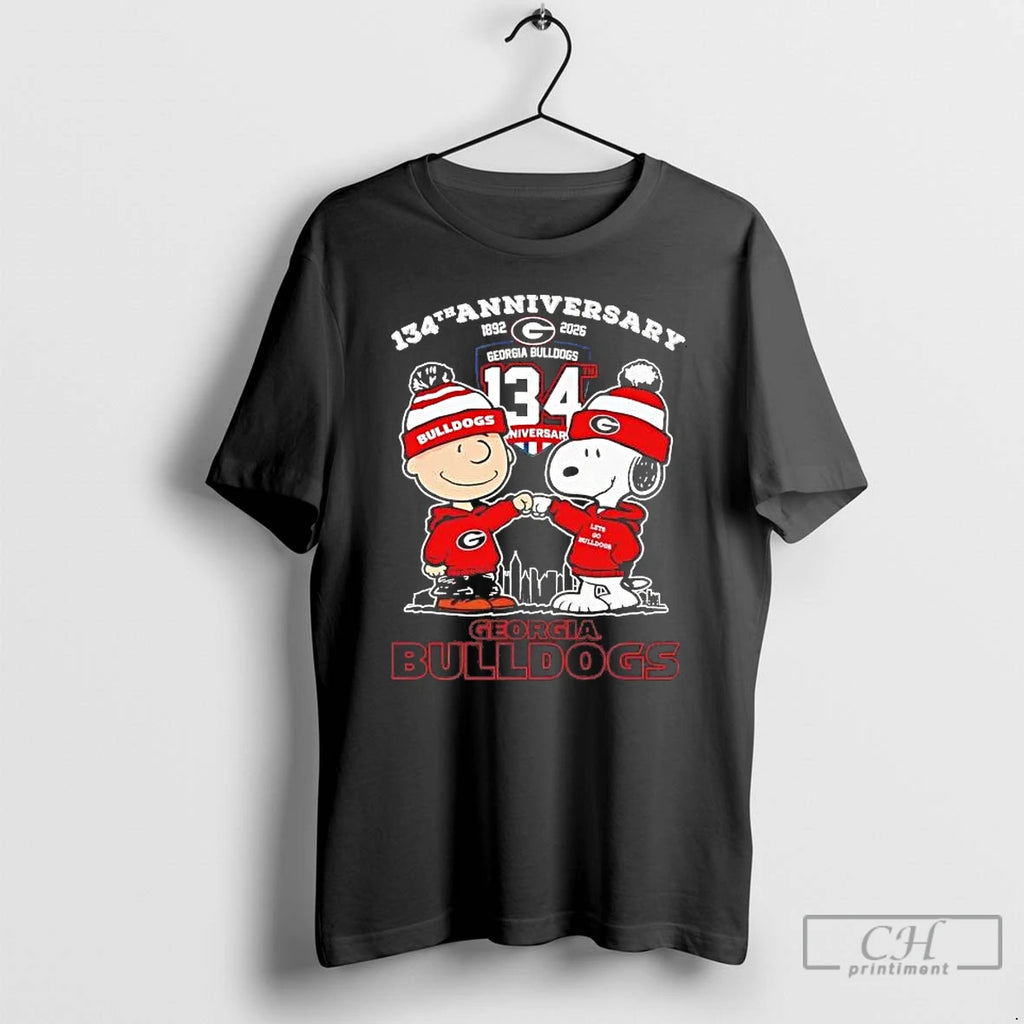 Premium Peanuts Georgia Bulldogs 134th Anniversary 1892 2026 Fist Bump T-Shirts, Hoodie, Sweatshirt | PopFlextees.com