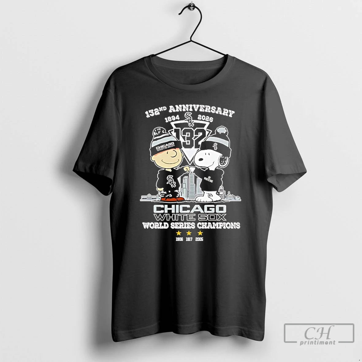 Premium Peanuts X Chicago White Sox 132th Anniversary 1894 2026 3x World Series Champions T-Shirts, Hoodie, Sweatshirt