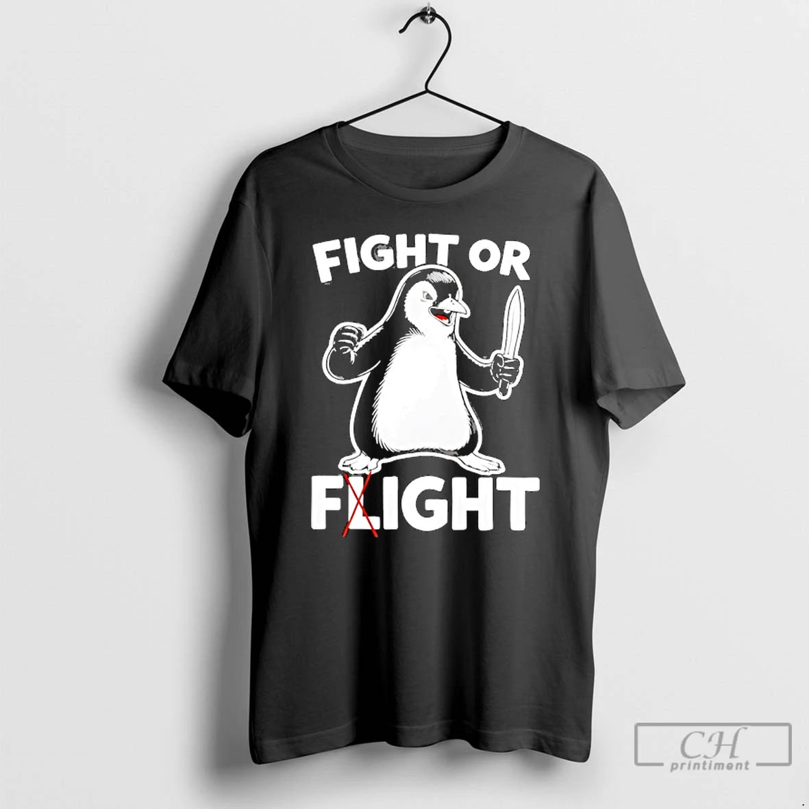 Penguin Fight Flight Meme T-Shirts, Hoodie, Sweatshirt