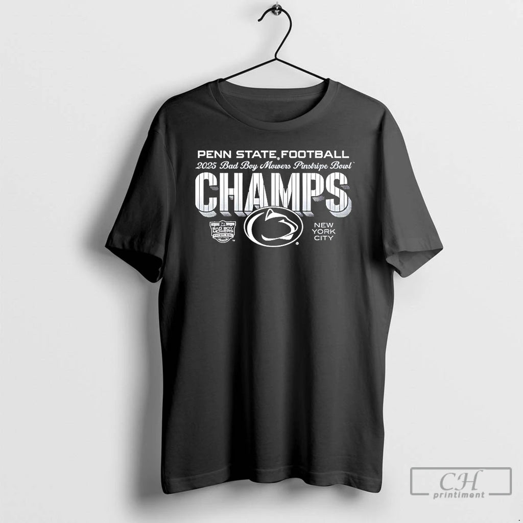 Premium Penn State 2025 Pinstripe Bowl Champs Bad Boy Mowers T-Shirts, Hoodie, Sweatshirt | PopFlextees.com