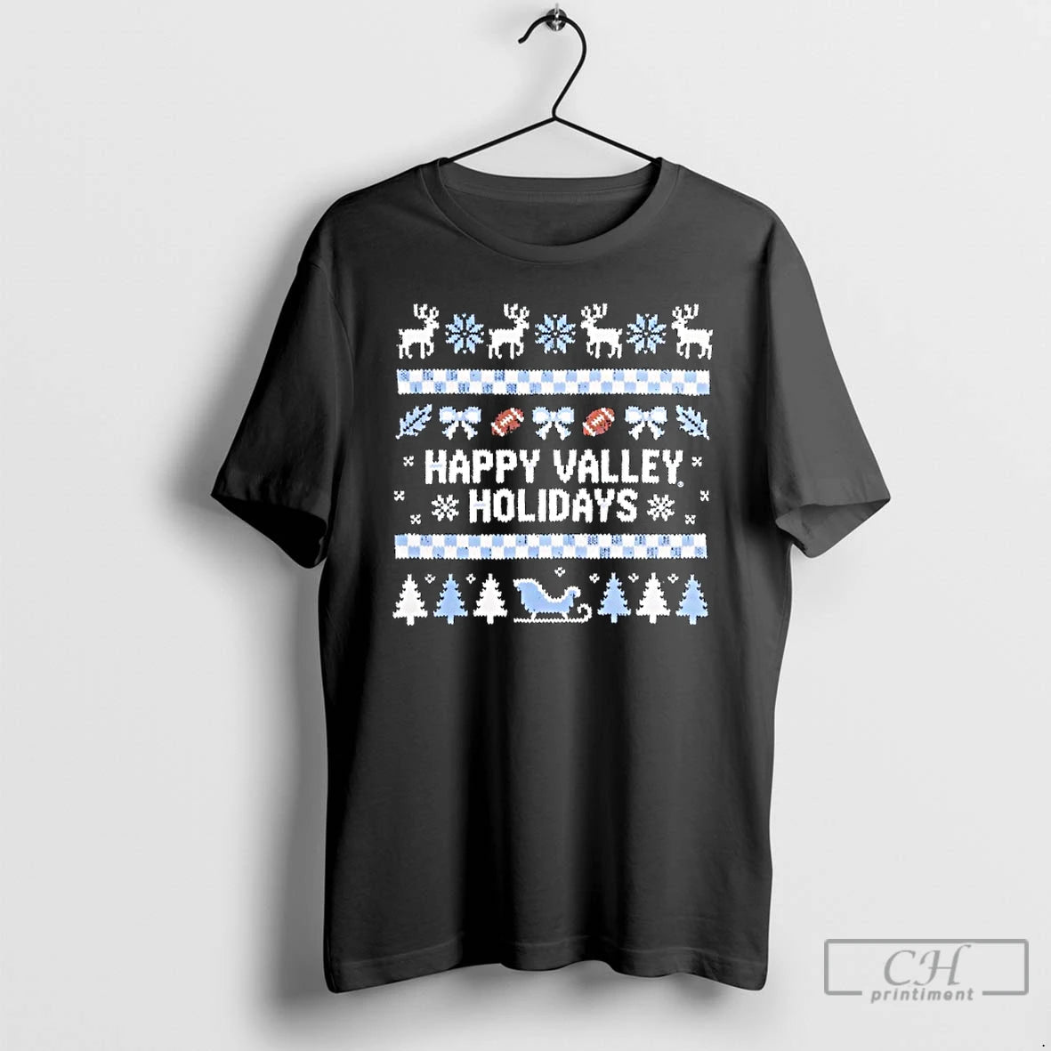 Premium Penn State Happy Valley Holidays Christmas T-Shirts, Hoodie, Sweatshirt | PopFlextees.com