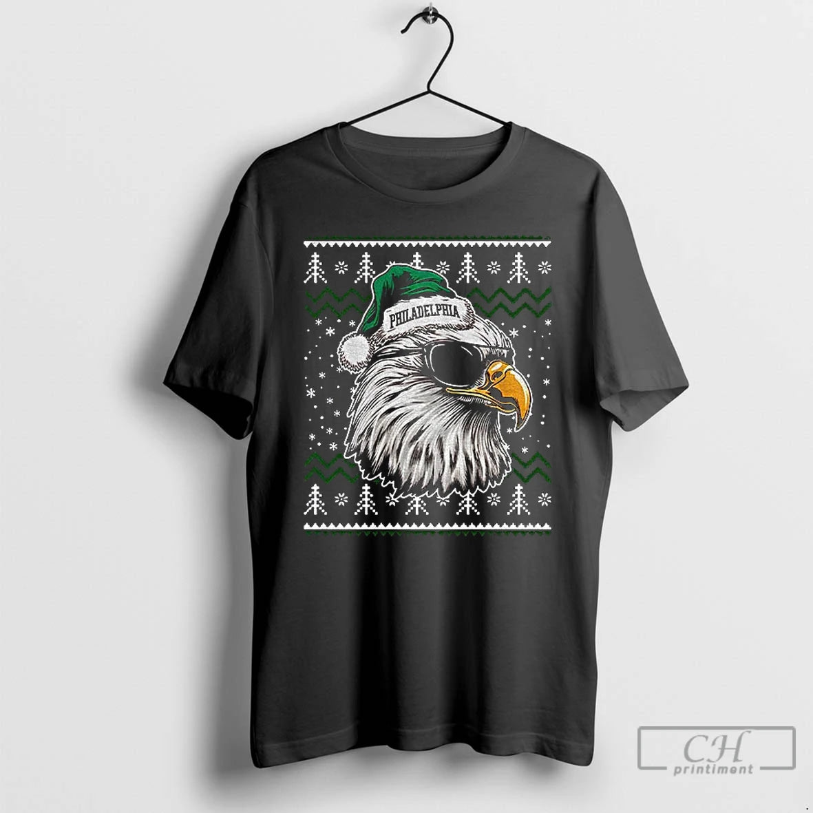 Premium Philadelphia Football Mascot Ugly Pattern Vintage Christmas T-Shirts, Hoodie, Sweatshirt | PopFlextees.com