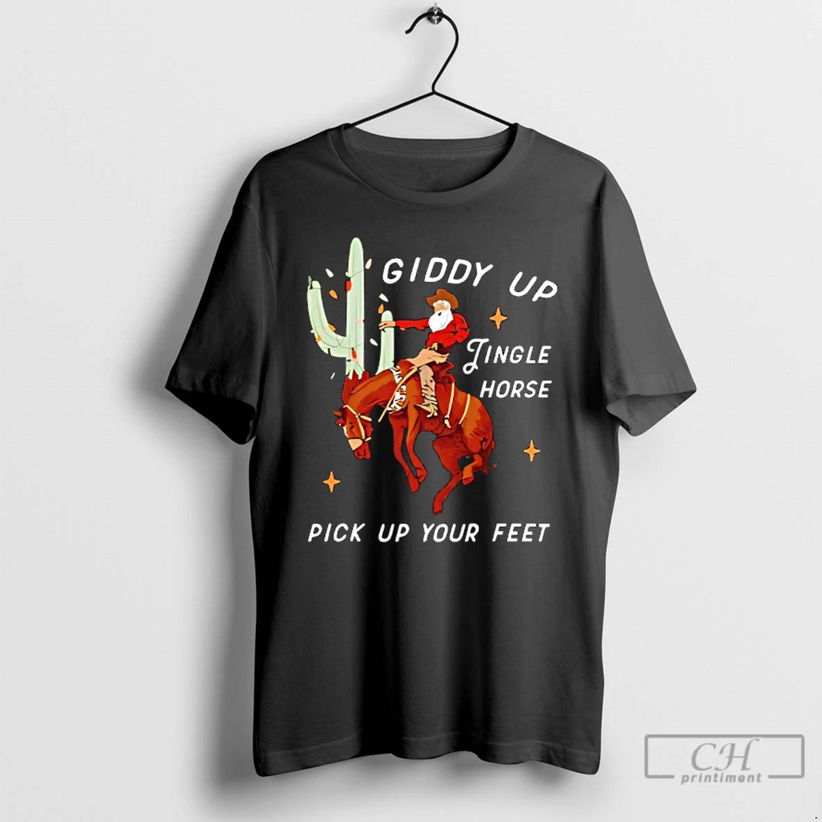 Premium Pick Up Your Feet Giddyup Jingle Horse T-Shirts, Hoodie, Sweatshirt | PopFlextees.com
