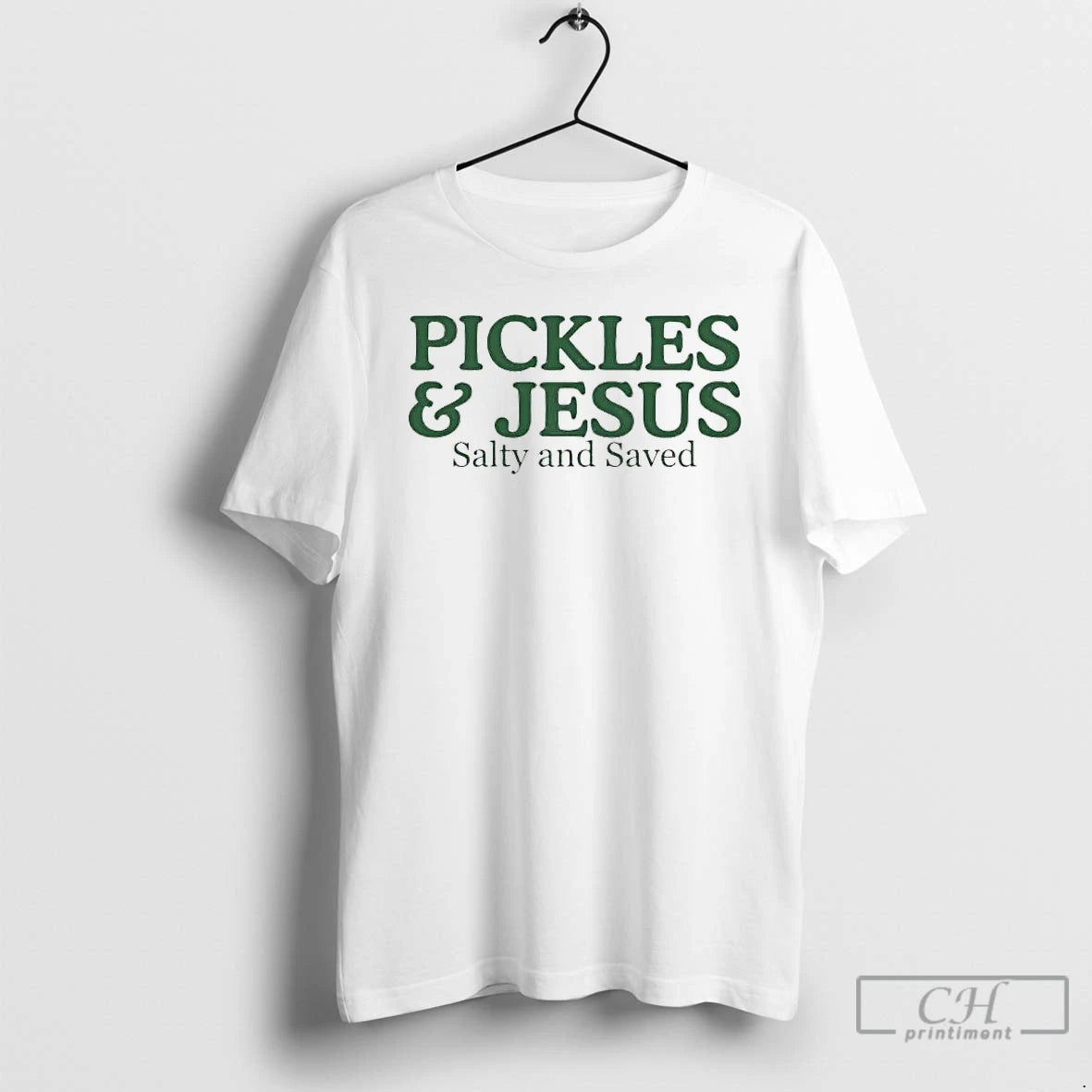 Premium Pickles And Jesus Salty And Saved T-Shirts, Hoodie, Sweatshirt | PopFlextees.com