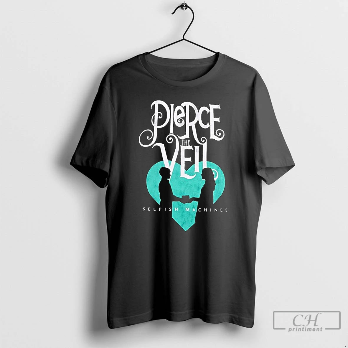 Premium Pierce The Veil Selfish Machines Logo Heart Stack T-Shirts, Hoodie, Sweatshirt | PopFlextees.com