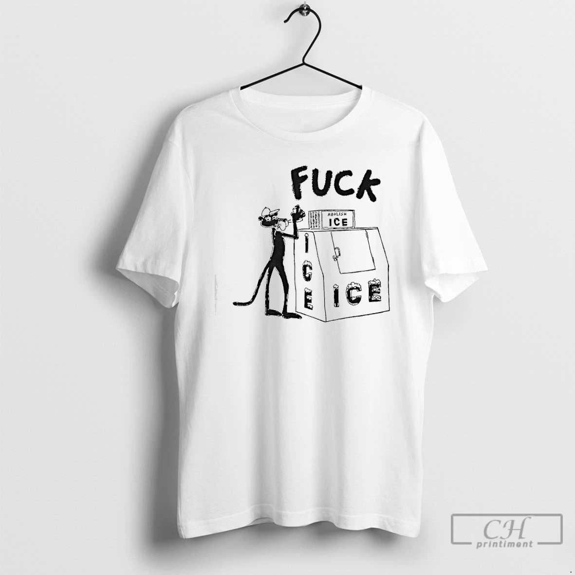 Premium Pink Panther Fuck Ice Abolish Ice T-Shirts, Hoodie, Sweatshirt | PopFlextees.com