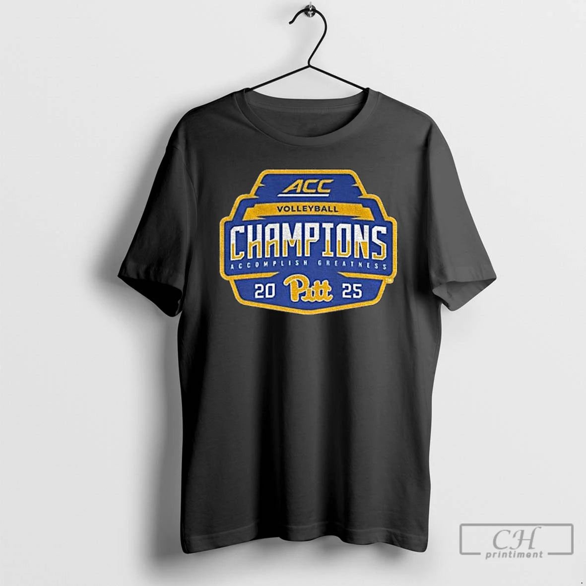 Premium Pitt Panthers Acc Volleyball Champions Accomplish Greatness 2025 T-Shirts, Hoodie, Sweatshirt | PopFlextees.com