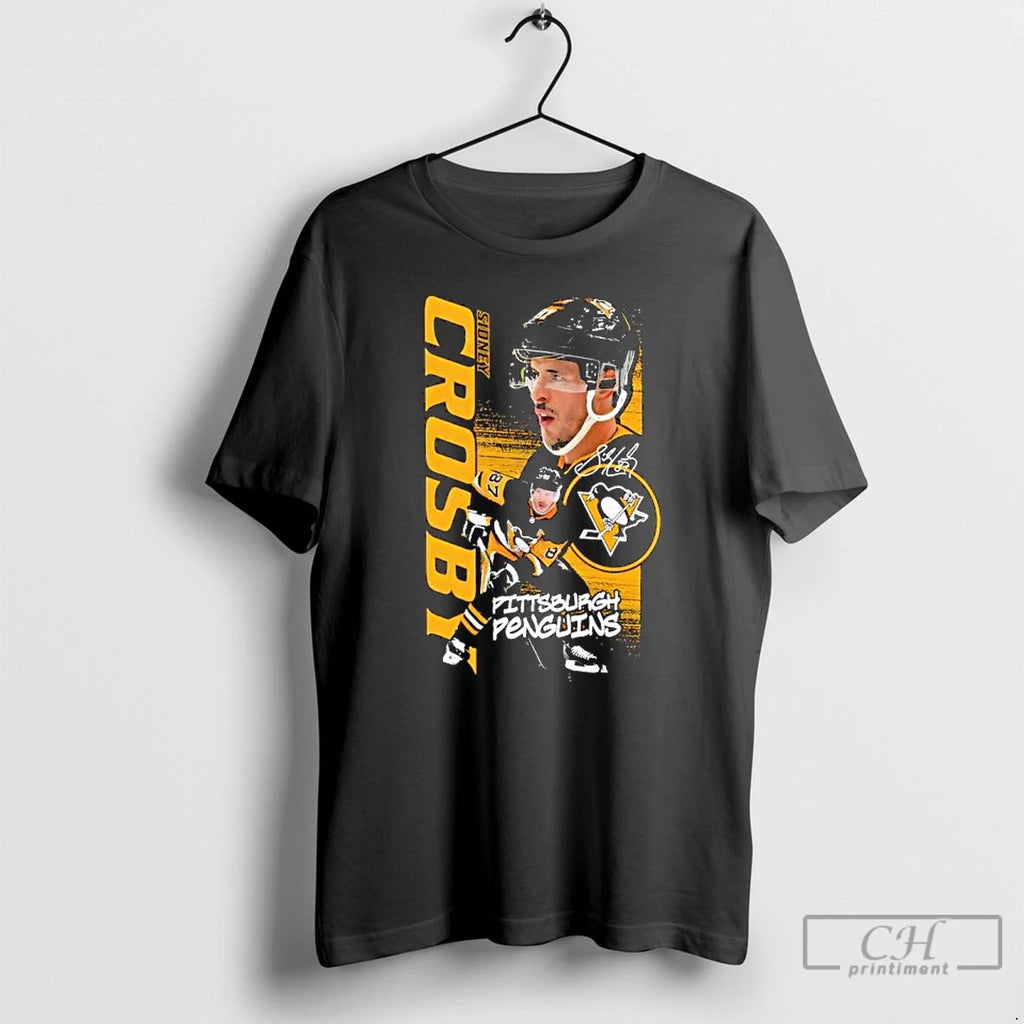 Premium Pittsburgh Penguins Sidney Crosby Playmaker Signature T-Shirts, Hoodie, Sweatshirt | PopFlextees.com