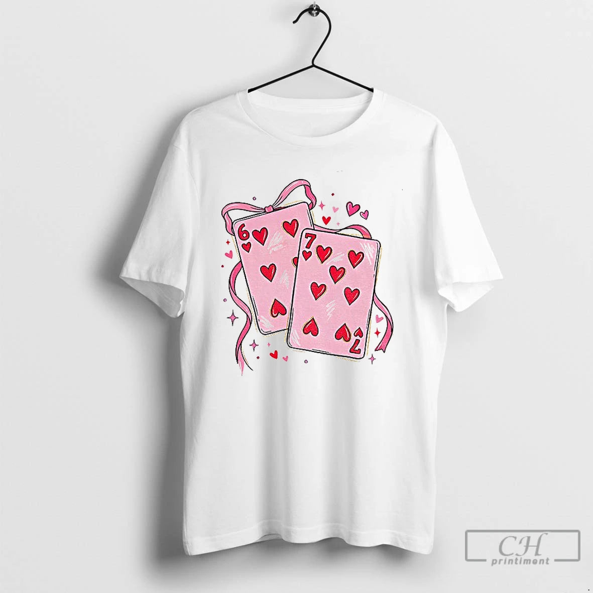 Premium Playing Cards Valentine 6 7 T-Shirts, Hoodie, Sweatshirt | PopFlextees.com