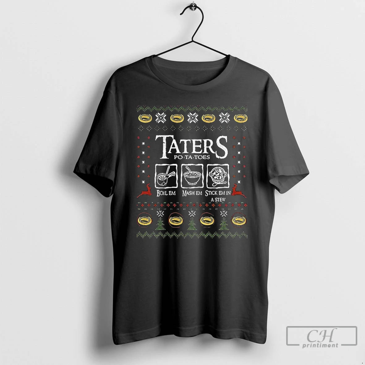 Premium Po Tay Toes Stick Em In A Stew Boil Em Mash Em Stick Em T-Shirts, Hoodie, Sweatshirt | PopFlextees.com
