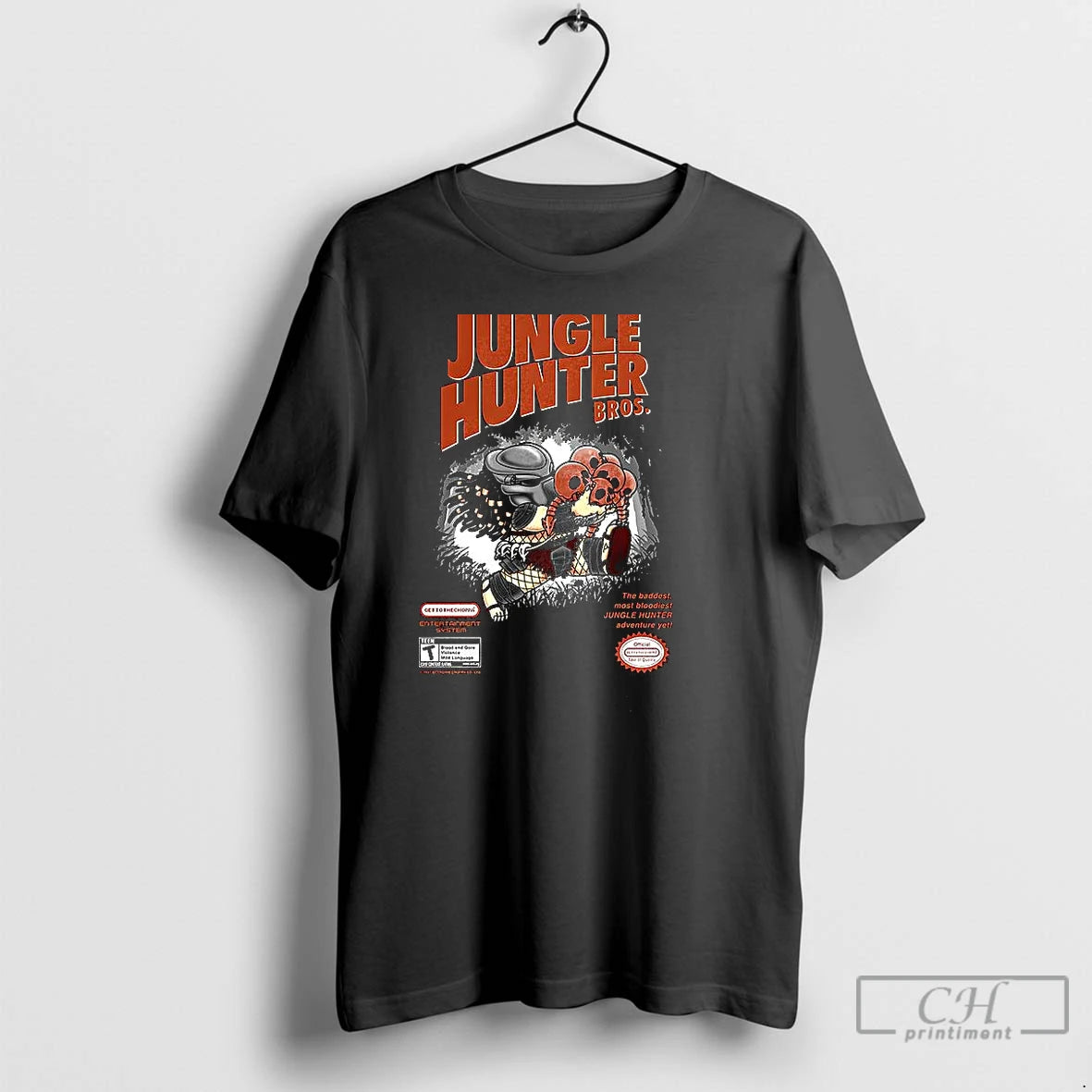 Premium Predator Super Jungle Hunter Alien Cartoon Cute T-Shirts, Hoodie, Sweatshirt | PopFlextees.com