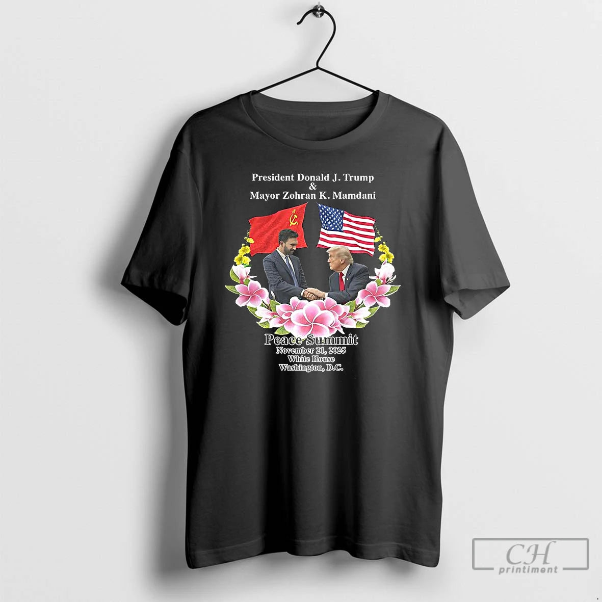 Premium President Donald Trump And Mayor Zohran Mamdani Peace Summit 2025 T-Shirts, Hoodie, Sweatshirt | PopFlextees.com