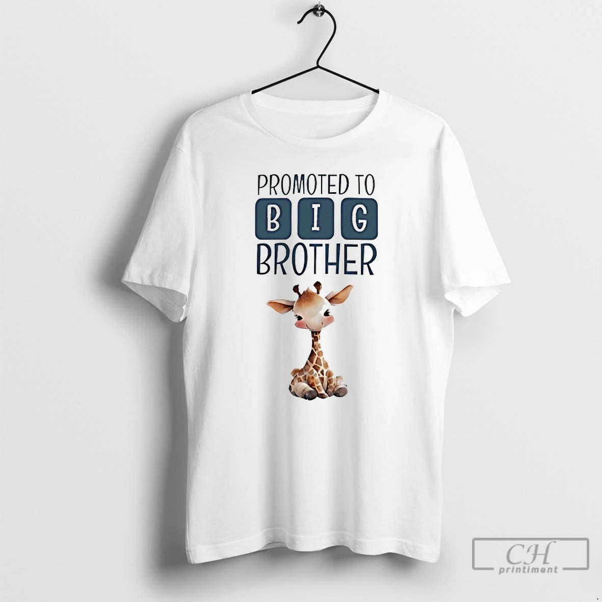 Premium Promoted To Big Brother Giraffe T-Shirts, Hoodie, Sweatshirt | PopFlextees.com