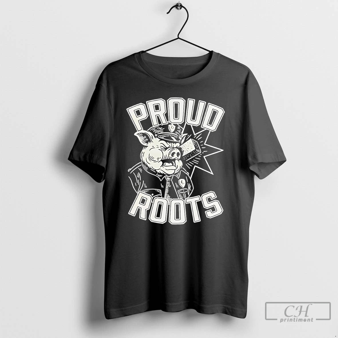 Premium Proud Roots Police Ice Pig T-Shirts, Hoodie, Sweatshirt | PopFlextees.com