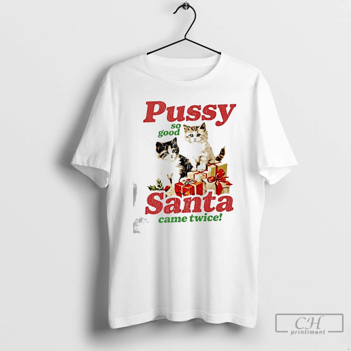 Premium Pussy So Good Santa Came Twice T-Shirts, Hoodie, Sweatshirt | PopFlextees.com