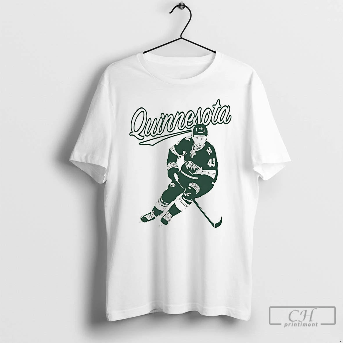 Premium Quinn Hughes 43 Minnesota Wild Hockey Quinnesota T-Shirts, Hoodie, Sweatshirt | PopFlextees.com