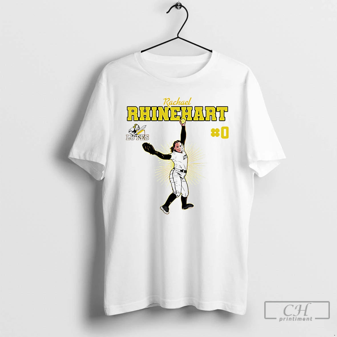 Premium Rachael Rhinehart Plu Softball Ncaa Caricature T-Shirts, Hoodie, Sweatshirt | PopFlextees.com