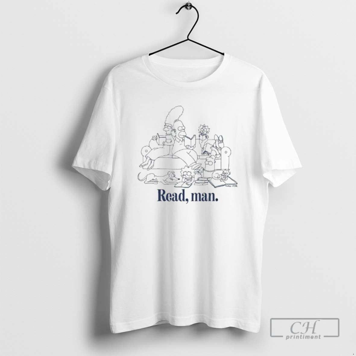 Premium Read Man The Simpsons Family Shirt Sweater Hoodie, Sweatshirt | PopFlextees.com