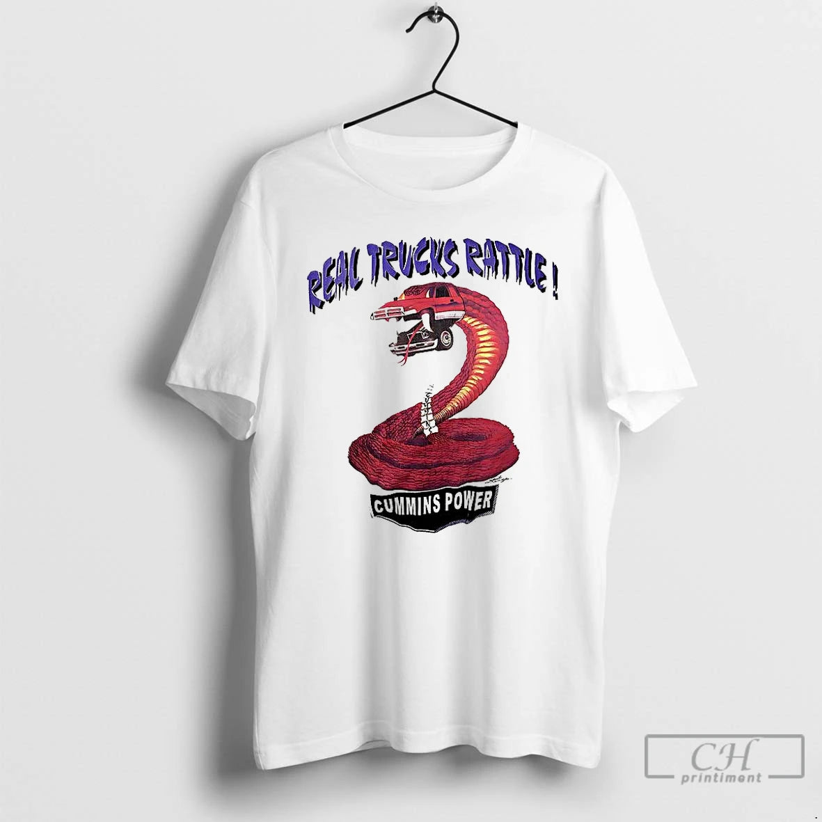 Premium Real Truck Rattle Cummins Power T-Shirts, Hoodie, Sweatshirt | PopFlextees.com