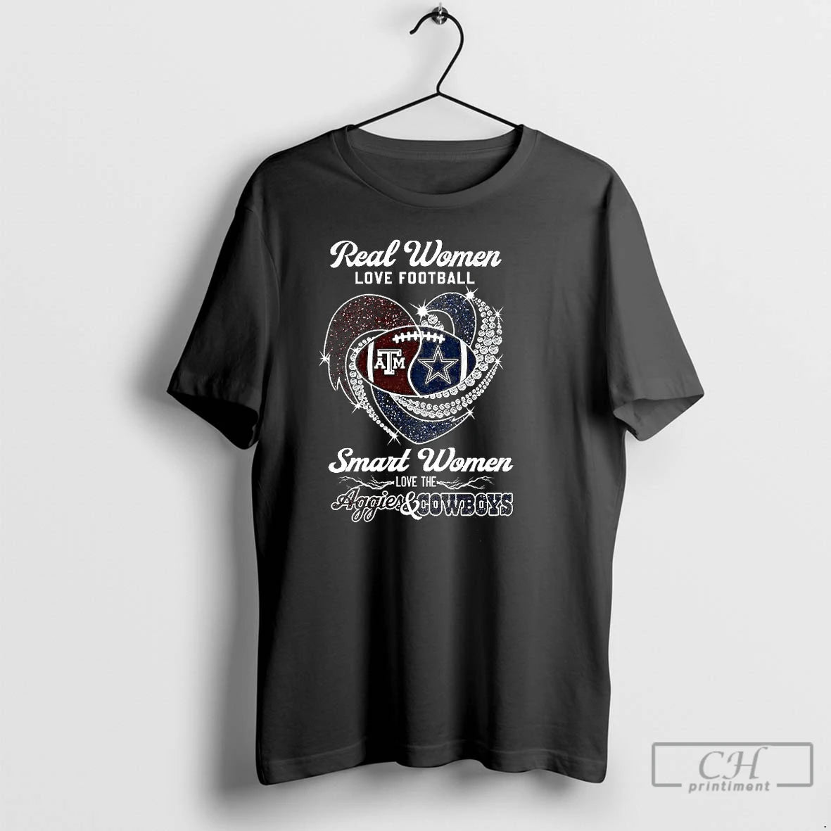 Premium Real Women Love Football Smart Women Love The Texas Am Aggies And Dallas Cowboys T-Shirts, Hoodie, Sweatshirt