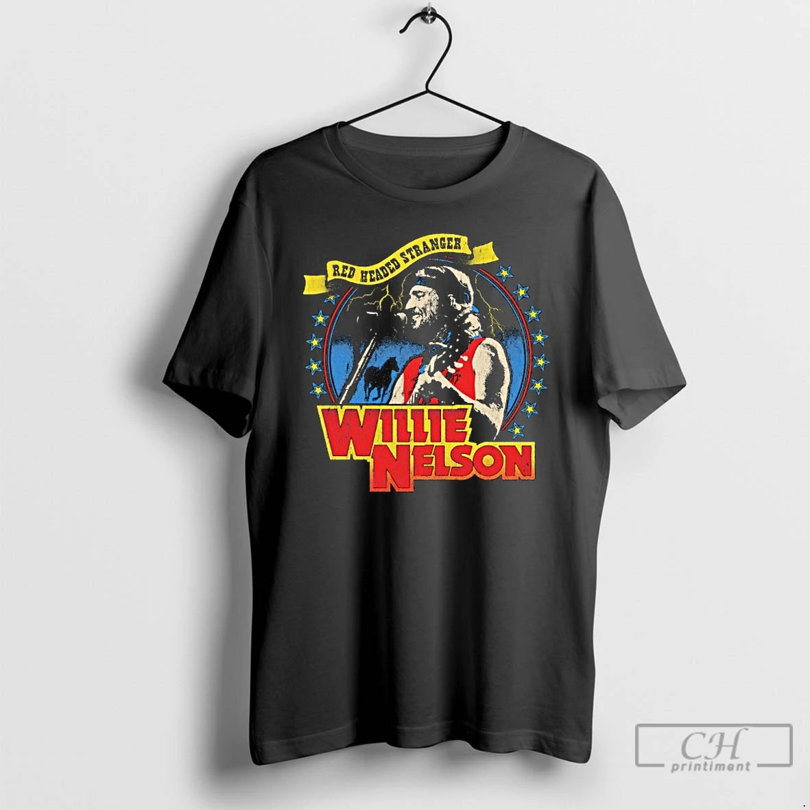 Premium Red Headed Stranger Willie Nelson T-Shirts, Hoodie, Sweatshirt | PopFlextees.com