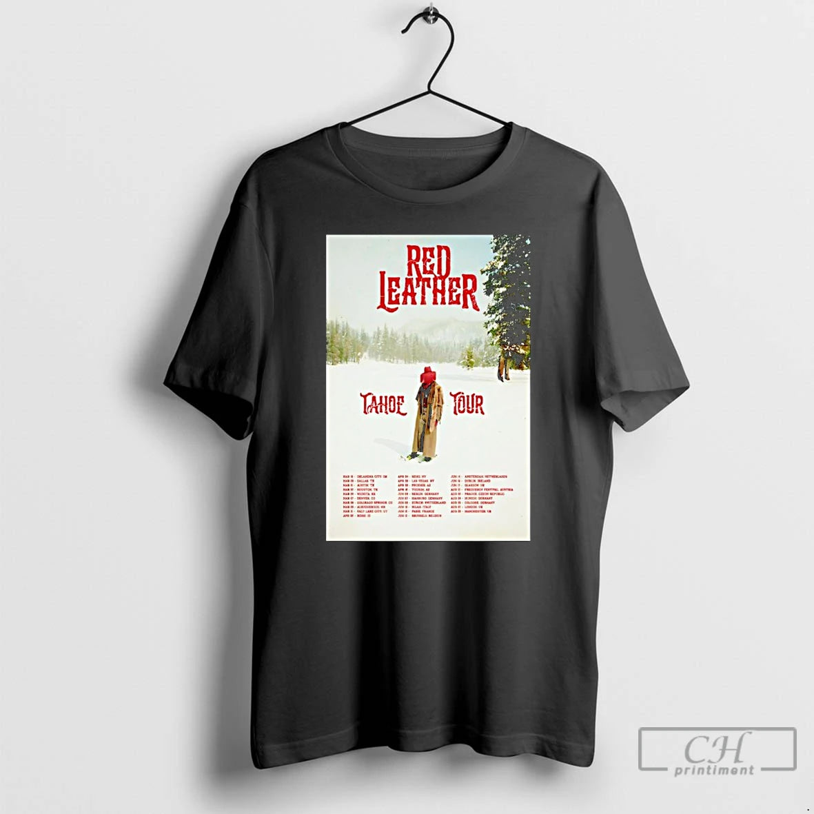 Premium Red Leather Tahoe World Tour 2026 T-Shirts, Hoodie, Sweatshirt | PopFlextees.com