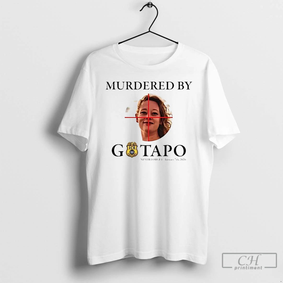Premium Renee Nicole Good Tribute Murdered By Gestapo T-Shirts, Hoodie, Sweatshirt | PopFlextees.com