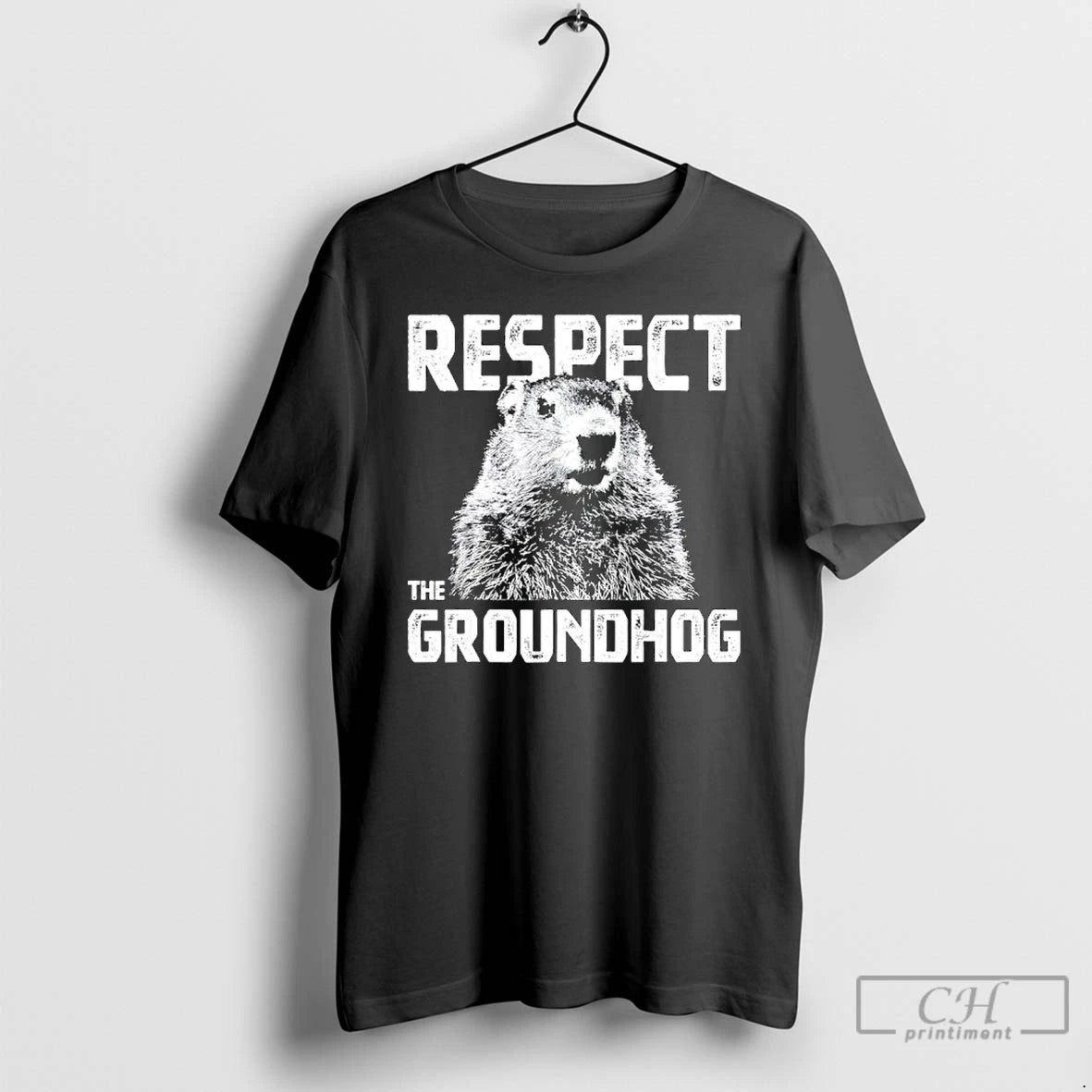 Premium Respect The Groundhog Funny Woodchuck T-Shirts, Hoodie, Sweatshirt | PopFlextees.com