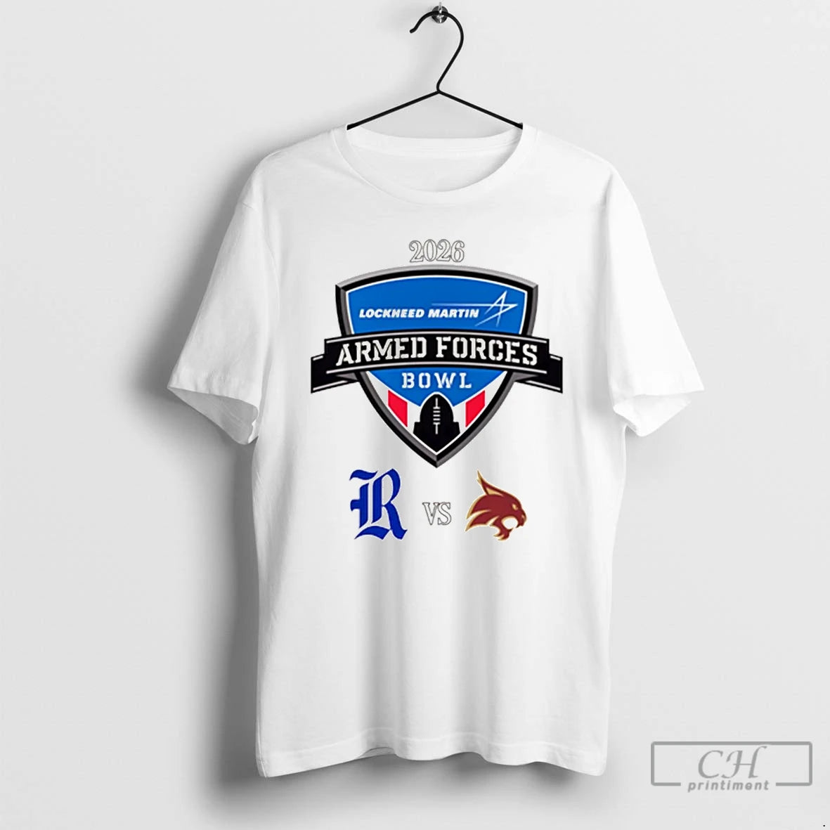 Premium Rice Owls Vs Texas State Bobcats 2026 Armed Forces Bowl T-Shirts, Hoodie, Sweatshirt | PopFlextees.com