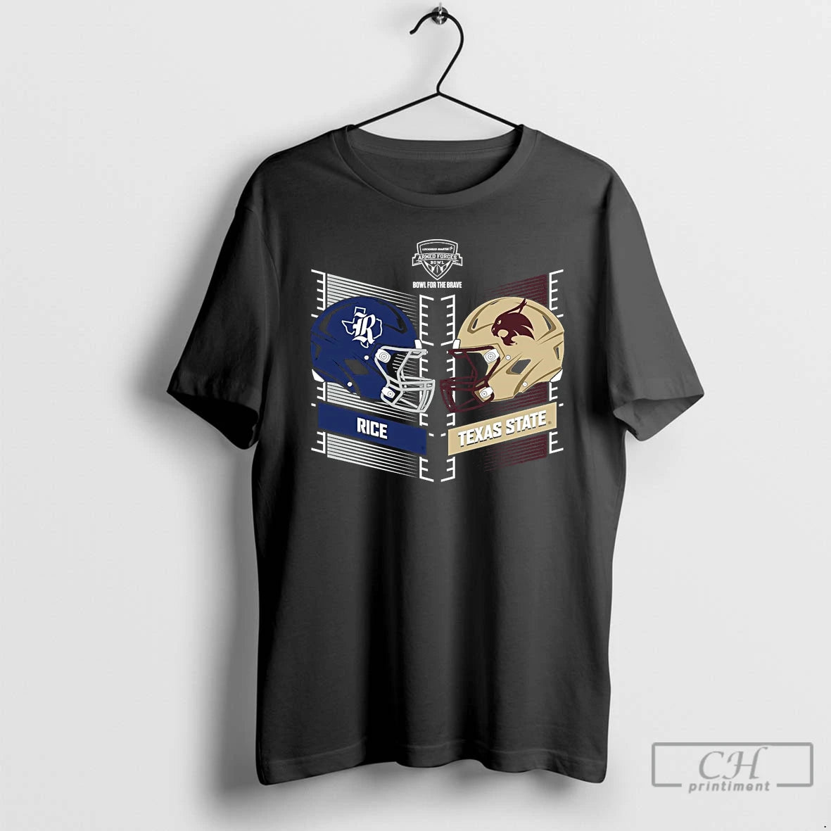 Premium Rice Owls Vs Texas State Bobcats 2026 Armed Forces Bowl Head To Head T-Shirts, Hoodie, Sweatshirt | PopFlextees.com