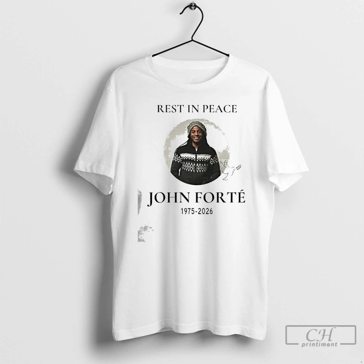 Premium Rip In Peace John Forte 1975 2026 T-Shirts, Hoodie, Sweatshirt | PopFlextees.com