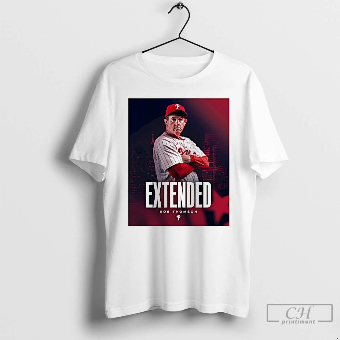 Premium Rob Thomson Philadelphia Phillies Extended T-Shirts, Hoodie, Sweatshirt | PopFlextees.com