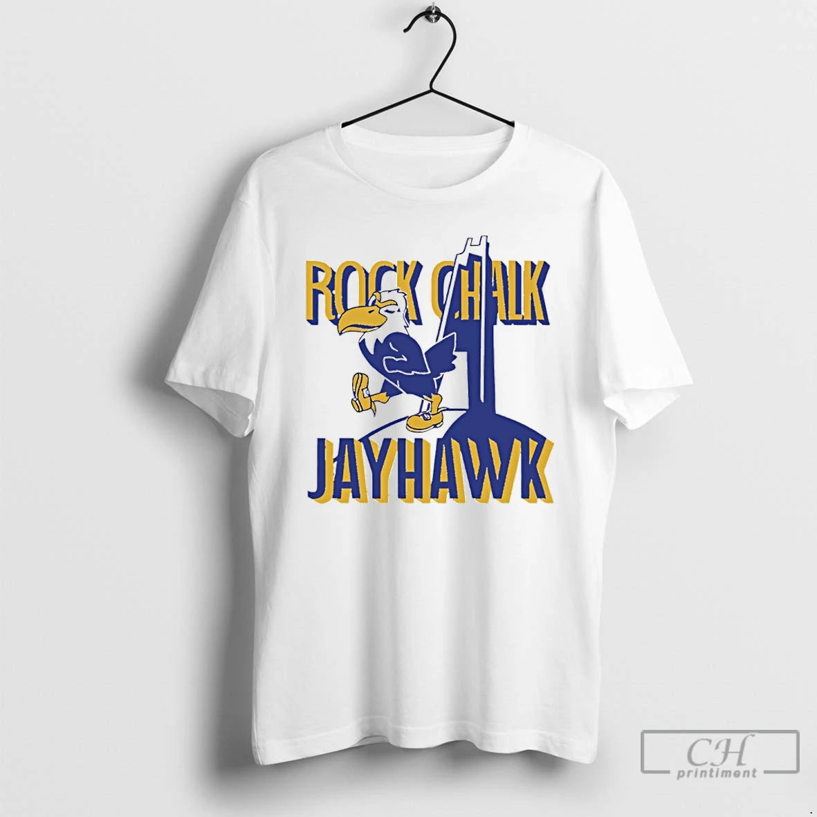 Premium Rock Chalk Jayhawk Campanile T-Shirts, Hoodie, Sweatshirt | PopFlextees.com