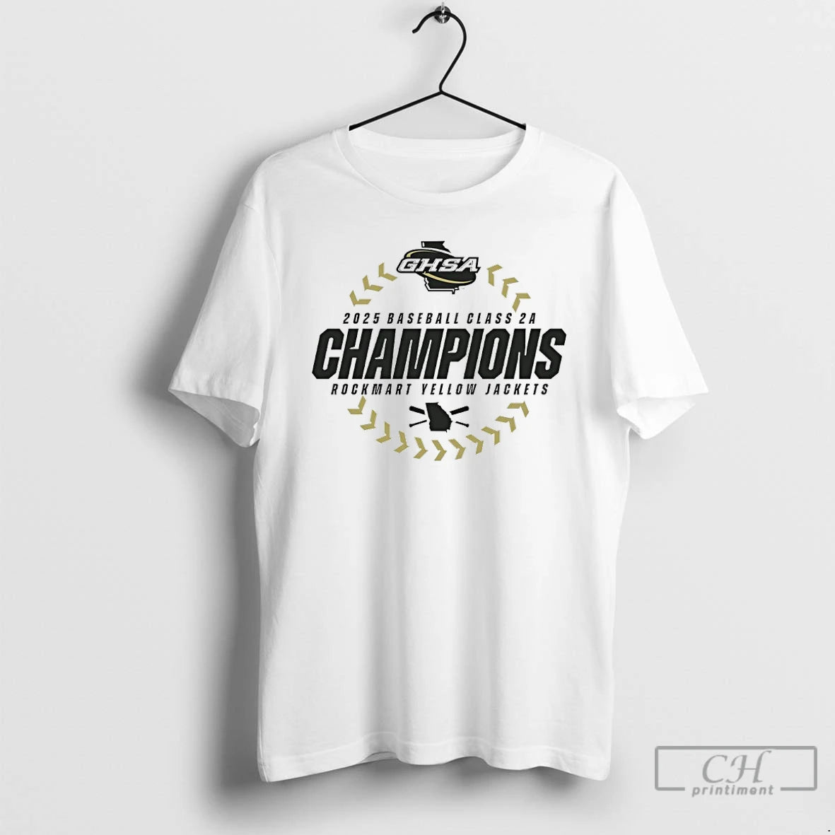 Premium Rockmart Yellow Jackets 2025 Ghsaa Baseball 2a State Champions T-Shirts, Hoodie, Sweatshirt | PopFlextees.com