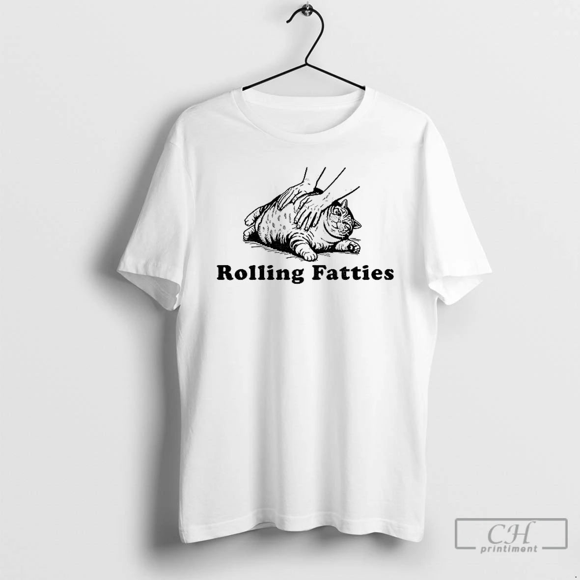 Premium Rolling Fatties Cat Funny Meme T-Shirts, Hoodie, Sweatshirt | PopFlextees.com