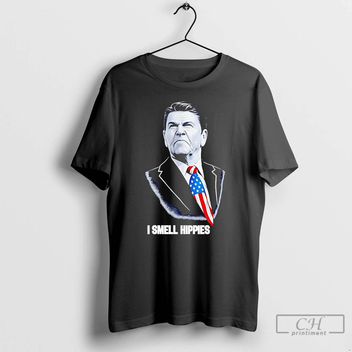 Premium Ronald Reagan I Smell Hippies T-Shirts, Hoodie, Sweatshirt | PopFlextees.com