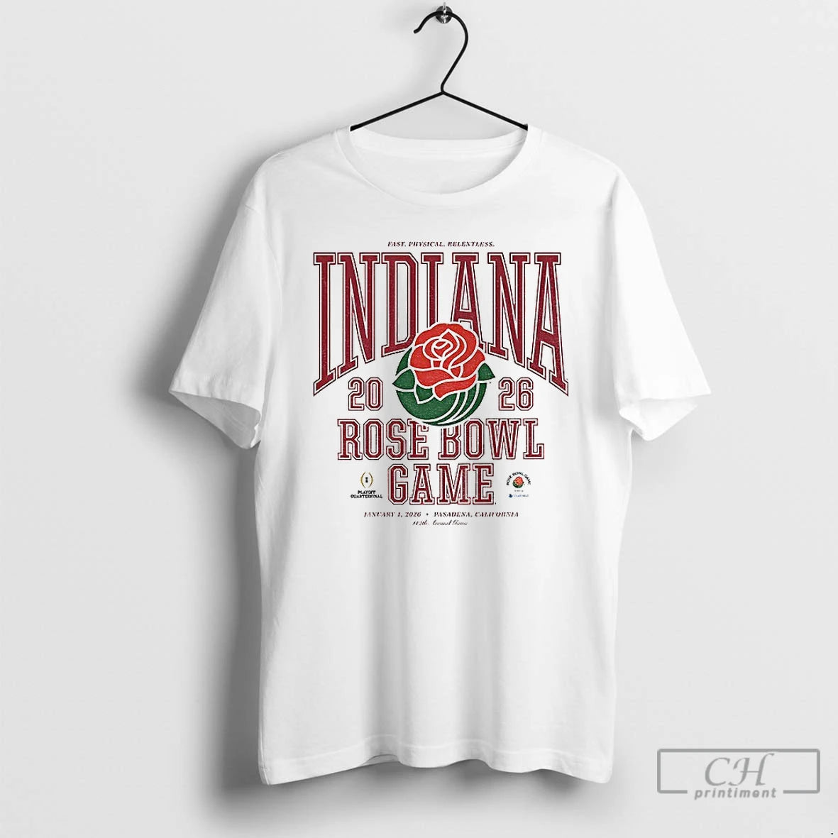 Premium Rose Bowl Game 2026 Fast Physical Relentless T-Shirts, Hoodie, Sweatshirt | PopFlextees.com