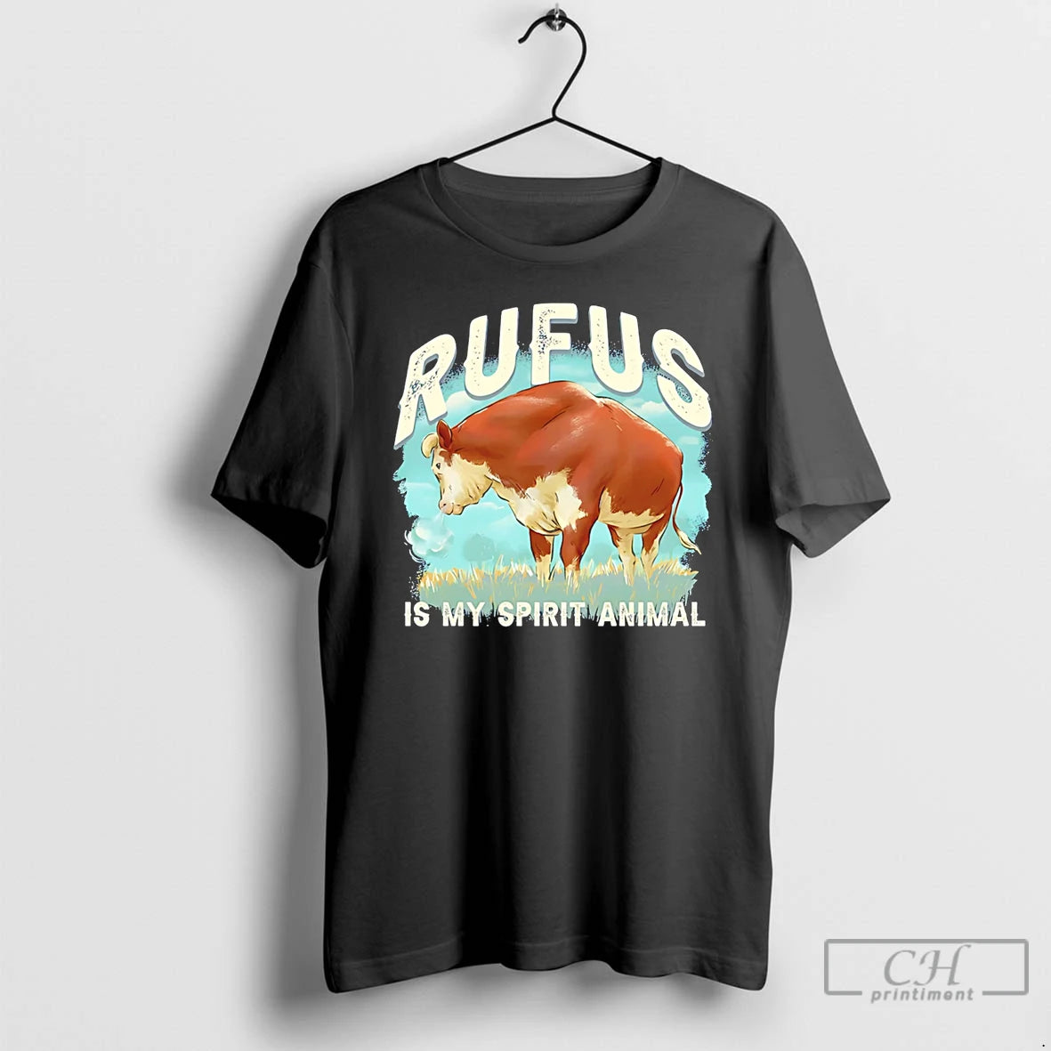 Premium Rufus Is My Spirit Animal Bull T-Shirts, Hoodie, Sweatshirt | PopFlextees.com