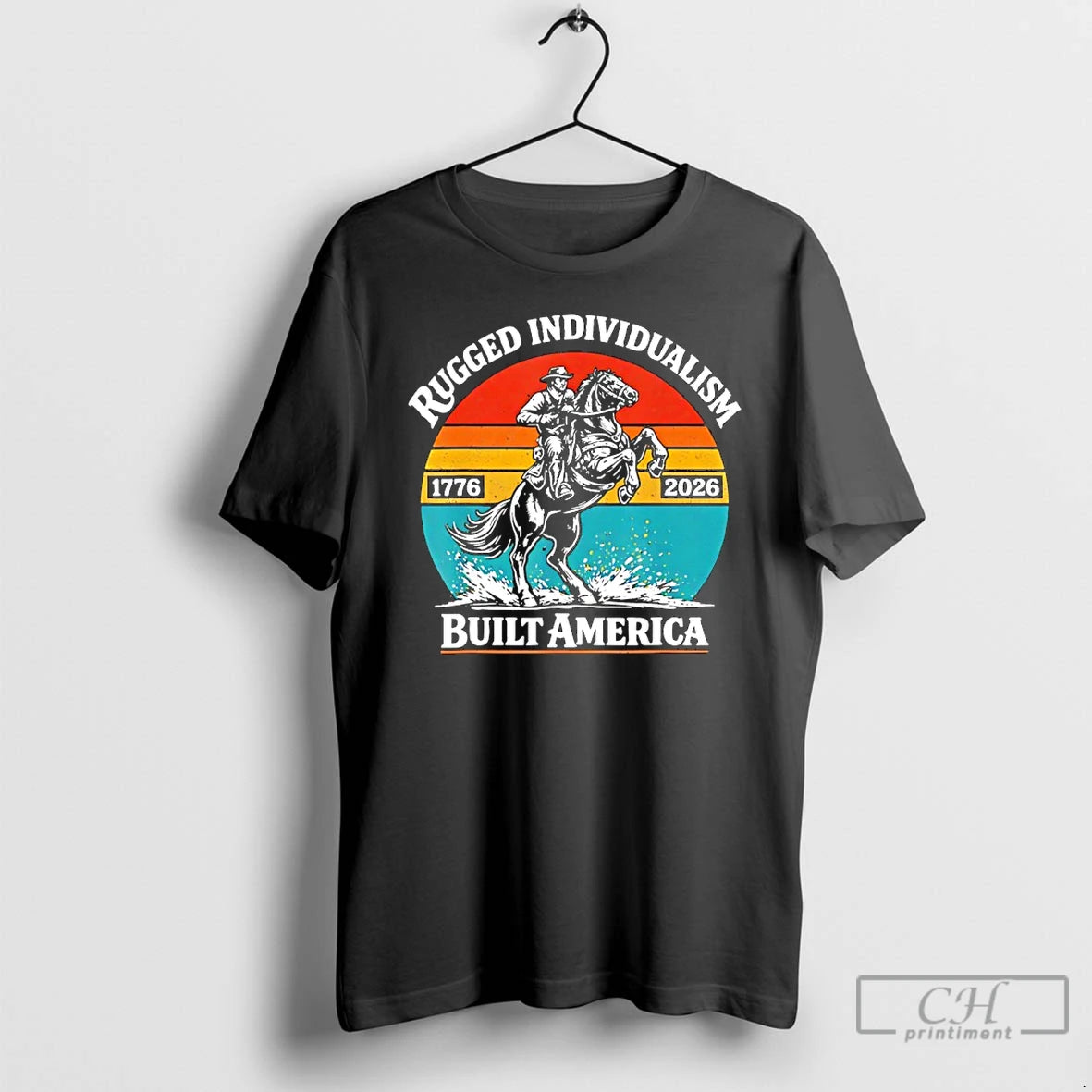 Premium Rugged Individualism Patriotic Built America 1776 2026 Vintage T-Shirts, Hoodie, Sweatshirt | PopFlextees.com