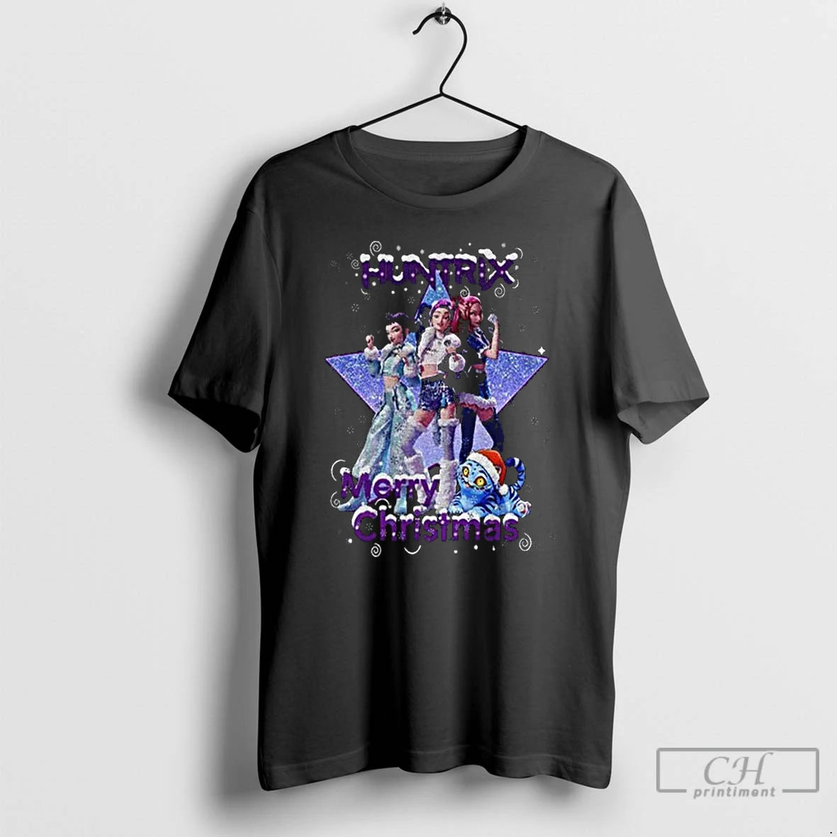 Premium Rumi Huntrix Kpop Demon Hunter Merry Christmas T-Shirts, Hoodie, Sweatshirt | PopFlextees.com