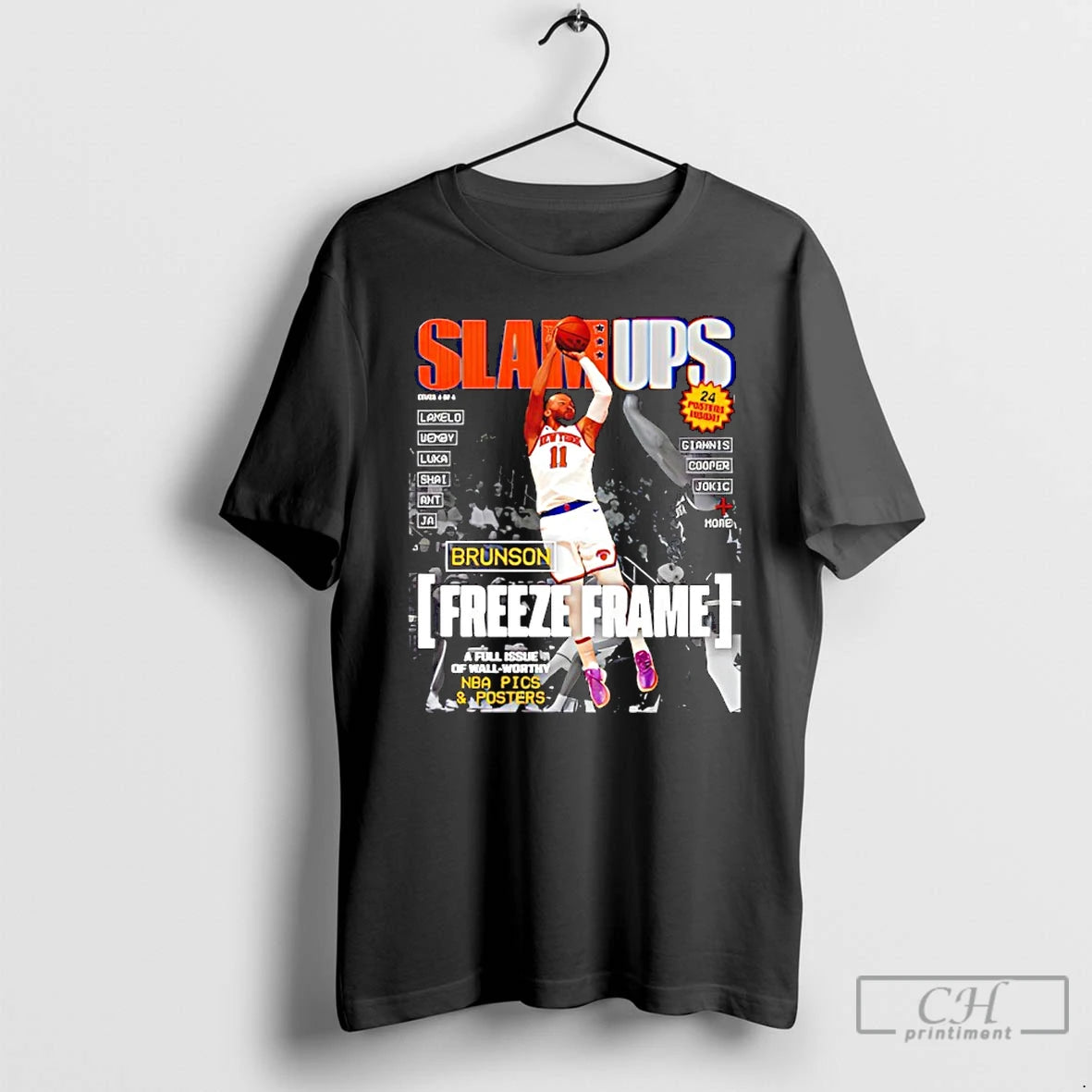 Premium Slam Ups Jalen Brunson Freeze Frame T-Shirts, Hoodie, Sweatshirt | PopFlextees.com